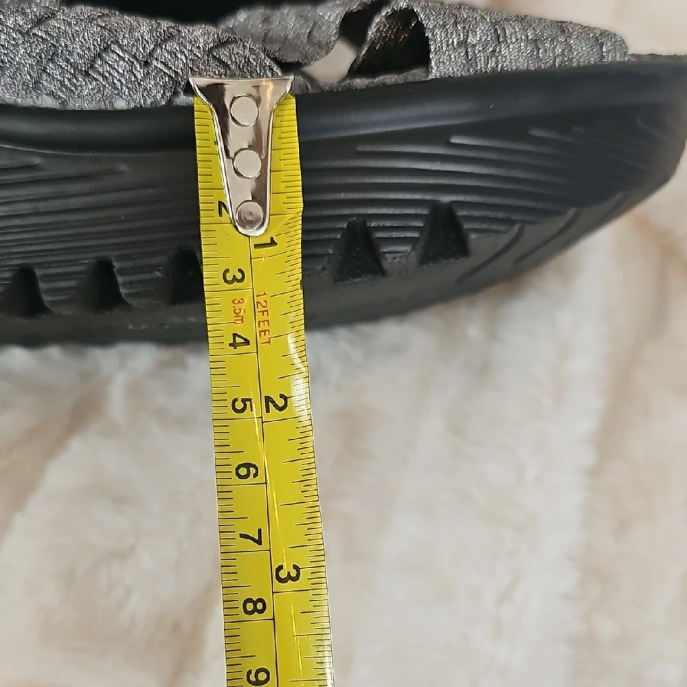 bernie mev. Gray Woven Elastic Wedge Sandals